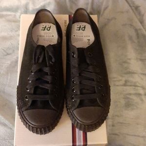 PF Flyers black low top classic sneakers